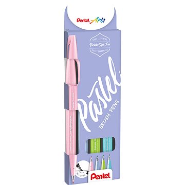 PENTEL Brush Sign Pen SES15P-4 – Set Mit 4 Farben