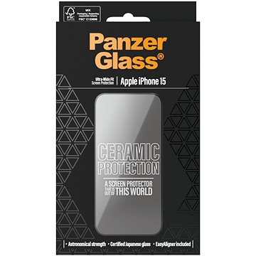 PanzerGlass Ceramic Apple IPhone 15 Mit Installationsrahmen