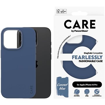 PanzerGlass CARE Cover Apple IPhone 16 Pro MagSafe Fearlessly Blau