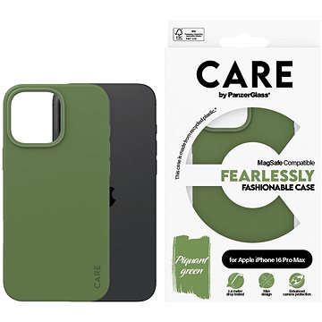 PanzerGlass CARE Cover Apple IPhone 16 Pro Max MagSafe Fearlessly Grün