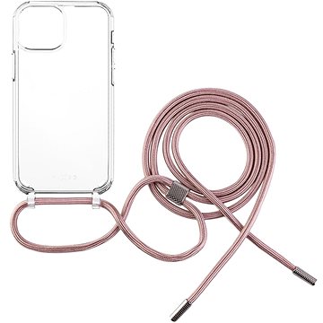 FIXED Pure Neck AntiUV Cover Mit Rosa Lanyard Für Apple IPhone 13 Mini