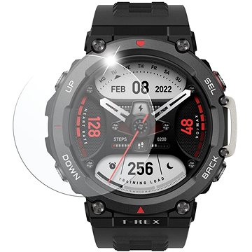 FIXED Schutzglas Für Smartwatch Amazfit T-Rex 2 - 2 Stück Packung - Transparent