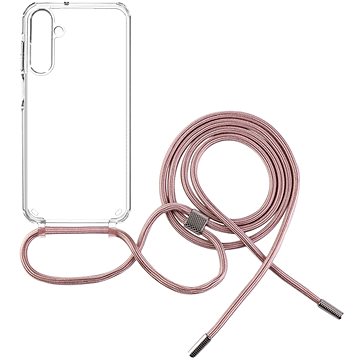 FIXED Pure Neck Mit Rosa Lanyard Für Das Samsung Galaxy A25 5G