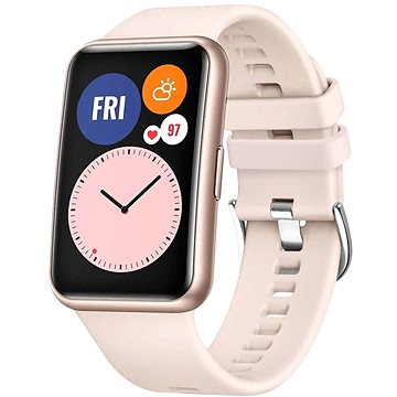 FIXED Silikonarmband für Huawei Watch FIT - rosa