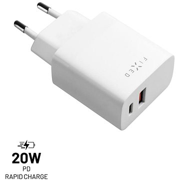 FIXED Mit USB-C Und USB-Ausgang Und PD Und QC 3.0 Unterstützung 20W Weiß