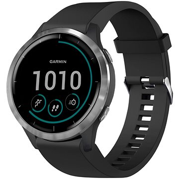 FIXED Silikonarmband für Garmin QuickFit 20mm schwarz