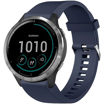 FIXED Silikonarmband für Garmin QuickFit 20mm blau