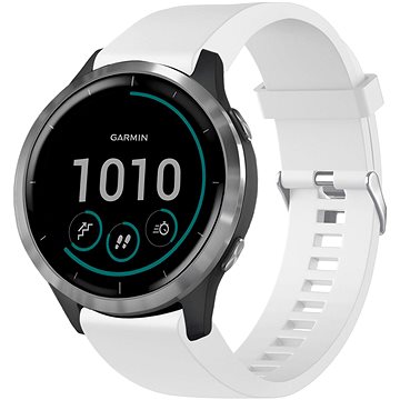 FIXED Silikonarmband für Garmin QuickFit 20mm weiß