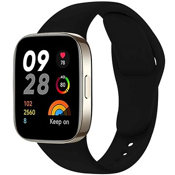 FIXED Silikonarmband Für Xiaomi Redmi Watch 3 Schwarz