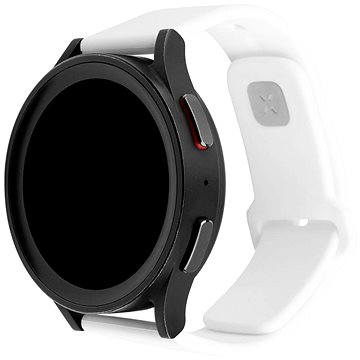 FIXED Silikon-Sportarmband mit Schnellverschluss 20mm für Smartwatch weiß