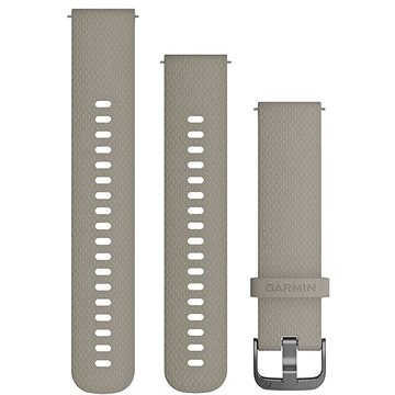 Garmin Quick Release 20 Silikonband Beige (dunkle Schnalle)