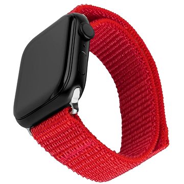 FIXED Nylon Sporty Strap für die Apple Watch 38/40/41 mm rot