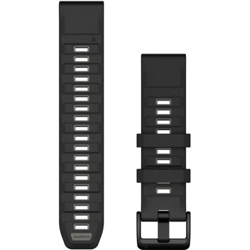 Garmin Silikon QuickFit 22 - Black/Pebble Gray