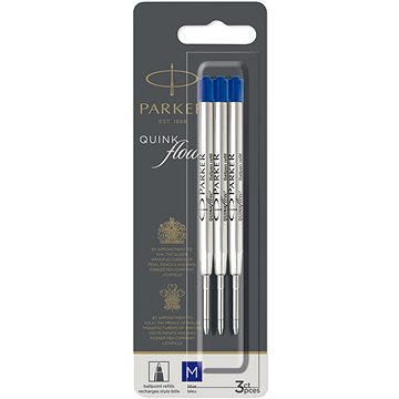 PARKER QuinkFlow M, Blau - 3er-Pack