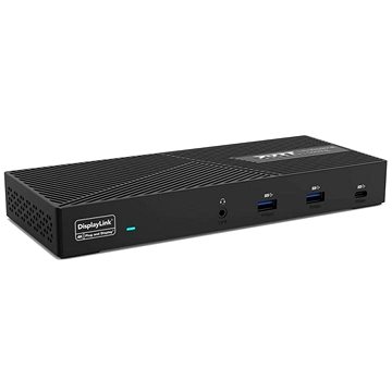 PORT CONNECT Universal-Dockingstation, 3x 4K USB-C + USB A, Schwarz