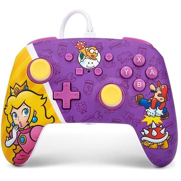 PowerA Enhanced Wired Controller - Nintendo Switch - Princess Peach Battle