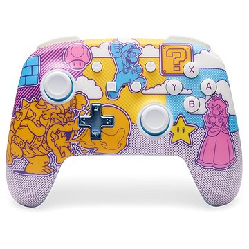 E-shop PowerA Enhanced Wireless Controller for Nintendo Switch - Super Mario Mushroom Kingdom Pop Art