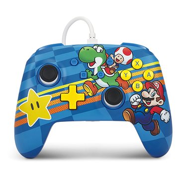 E-shop PowerA Enhanced Wired Controller – Super Mario Mushroom Kingdom Friends – Nintendo Switch