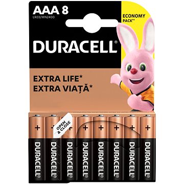 Duracell Basic Alkaline Batterie AAA - 8 Stück