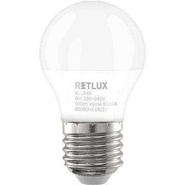 E-shop RETLUX RLL 440 G45 E27 miniG 6W DL