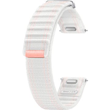 Samsung Stoffarmband (Größe S/M) Rosa-weiß