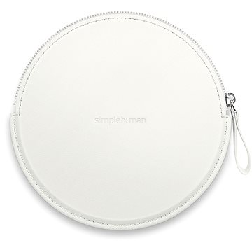 Simplehuman Sensor Compact Zip Case Weißes Gehäuse Mit Reißverschluss Für Taschenspiegel ST9003