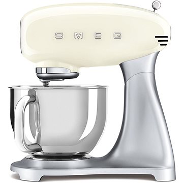 Küchenmaschine SMEG 50's Retro Style 4,8 Liter - Cremefarben mit Edelstahlsockel