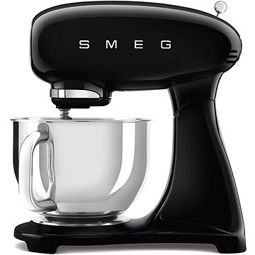 SMEG 50's Retro Style Küchenmaschine 4,8 Liter - Schwarz Mit Edelstahlschüssel