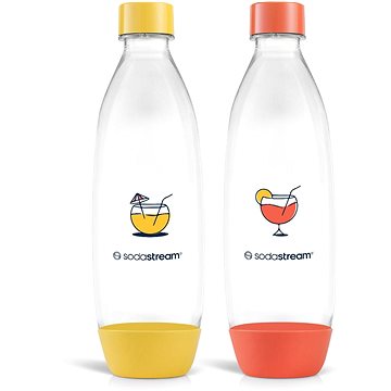 SODASTREAM Bottle Fuse 2 X 1 L Orange / Yellow Für Die Spülmaschine