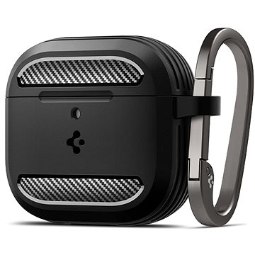 Spigen Rugged Armor, matte black - AirPods 4