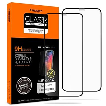 Spigen Glass FC 2 Stück Schwarz IPhone 11 Pro/XS/X