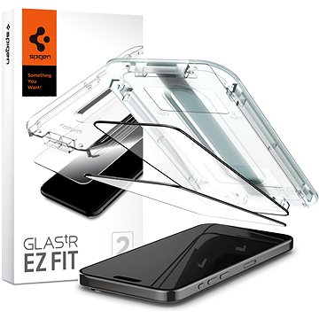 Spigen Glass TR EZ Fit 2 Pack FC Black IPhone 15 Pro Max