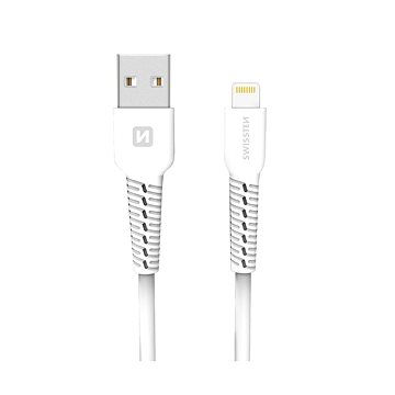 Swissten Datenkabel Lightning 1 M Weiss