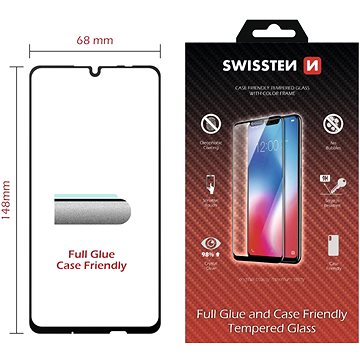 Swissten 3D Full Glue Für Huawei P Smart 2019/Smart 10 Lite Schwarz