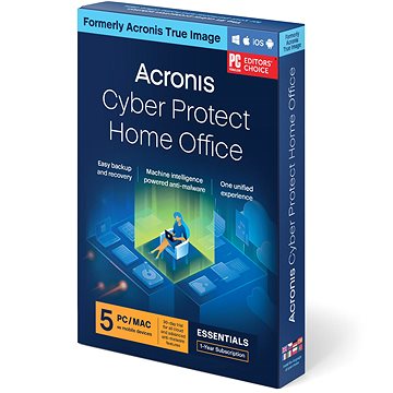 Acronis Cyber Protect Home Office Essentials Für 5 PCs Für 1 Jahr (elektronische Lizenz)