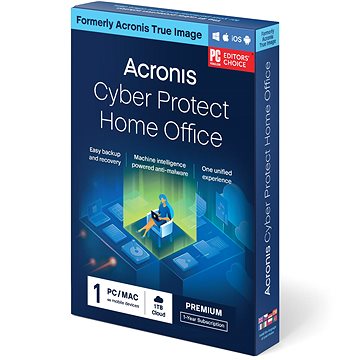 Acronis Cyber Protect Home Office Premium Für 1 PC Für 1 Jahr + 1 TB Acronis Cloud-Speicher  (elektr