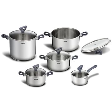 Tefal Daily Cook Edelstahl-Set 10-teilig G712SA55