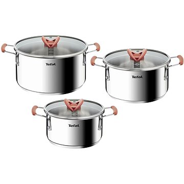 Tefal Opti'Space G720S674 Kochgeschirr-Set 6-teilig