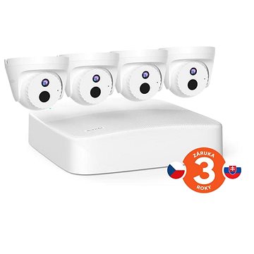 Tenda K4P-4CR Video PoE Security Kit 4MP, 4-Kanal 4 MP PoE NVR + 4 Stück 4 MP PoE-Außenkameras Mi