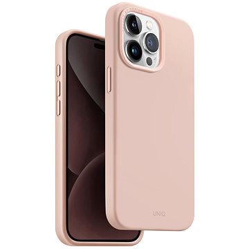 UNIQ Lino Hue MagClick Schutzhülle Für IPhone 15 Pro Max, Blush (Pink)