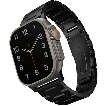 Uniq Osta Gliederarmband Aus Stahl Für Die Apple Watch 49/45/44/42mm, Midnight (Black)