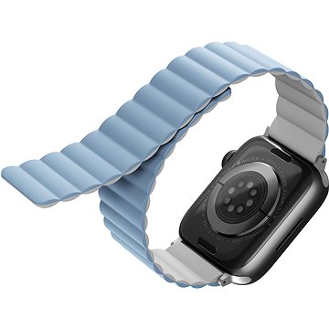 Uniq Revix Reversible Magnetic Armband für Apple Watch 38/40/41mm weiß/blau