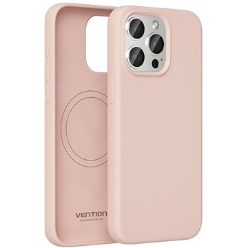 Vention Liquid Silicone Case For IPhone 14 Pro Max With MagSafe Dusty Pink