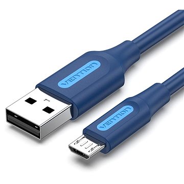 Vention USB 2.0 To Micro USB 2A Cable 1m Deep Blue