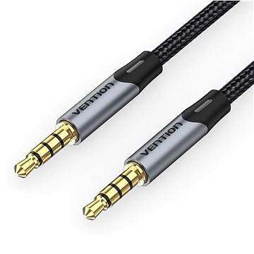 Vention TRRS 3.5mm Male To Male Aux Cable 1m Gray