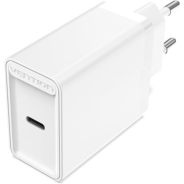 Vention 1-port USB-C Wall Charger (30W) White