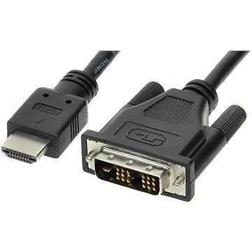 Videokabel Kabel ROLINE DVI-D <-> HDMI-Anschluss, Geschirmt, 2 M, Adapterkabel