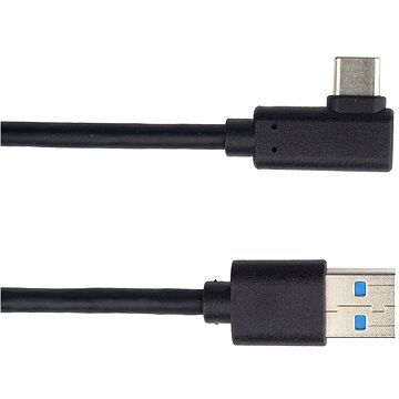 PremiumCord USB Kabel Typ C / M 90° Gebogener Stecker - USB 3.0 A / M, 3m