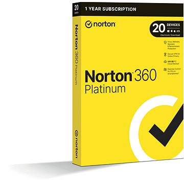 Norton 360 Platinum 100 GB - VPN - 1 Benutzer - 20 Geräte - 12 Monate (elektronische Lizenz)