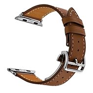 Eternico Leather Strap für Apple Watch 42mm / 44mm / 45mm braun - Armband